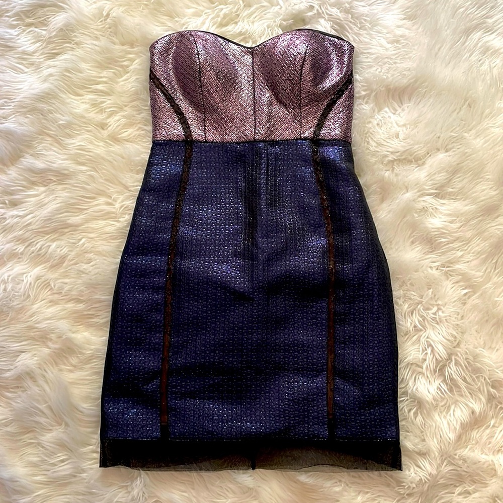 Dress, navy blue, strapless beautiful